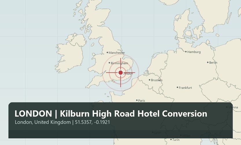 LONDRA | Kilburn High Road Otel Dönüşümü