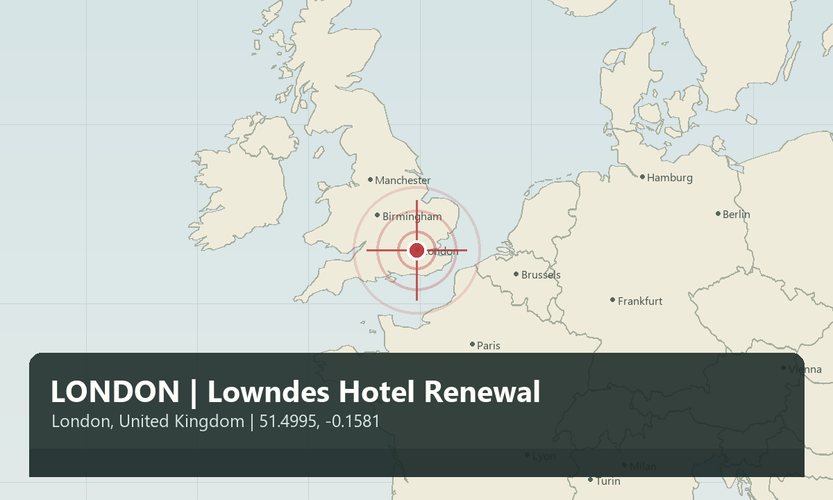 LONDRA | Lowndes Hotel Yenilemesi