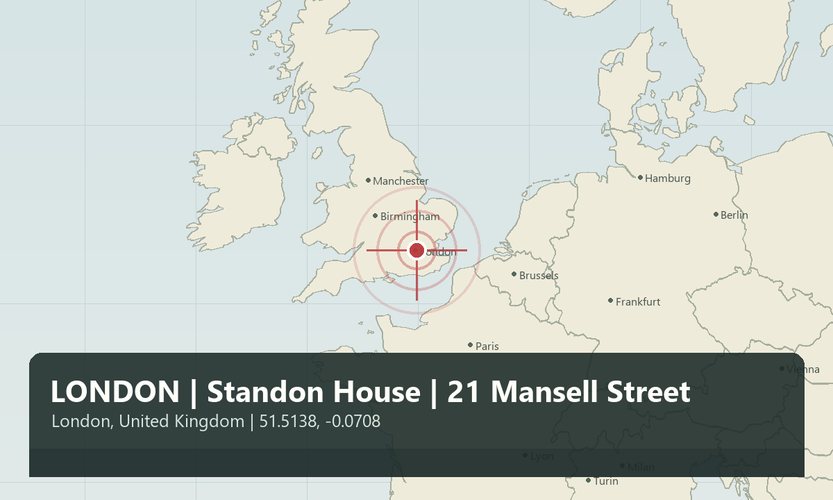 LONDRA | Standon House | 21 Mansell Street