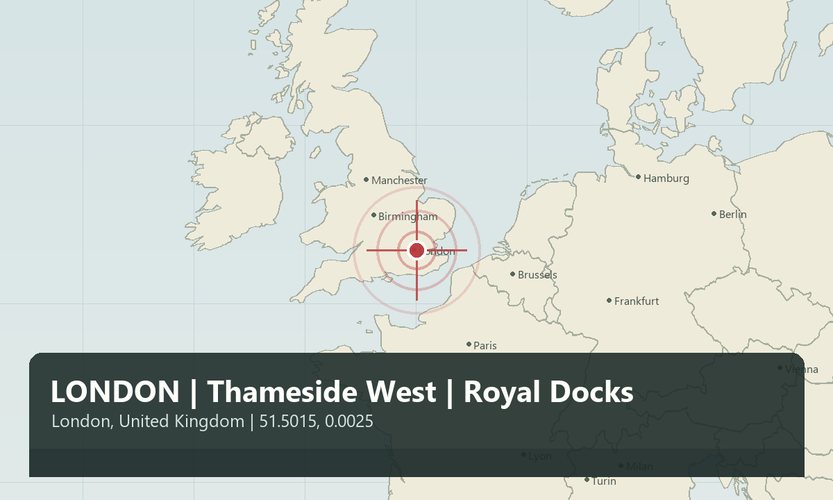 LONDRA | Thameside West | Royal Docks