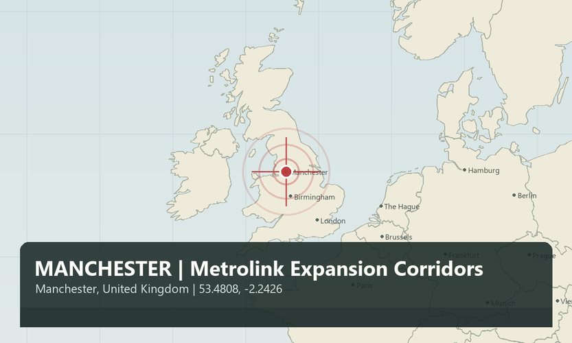 Manchester Metrolink Expansion Corridors