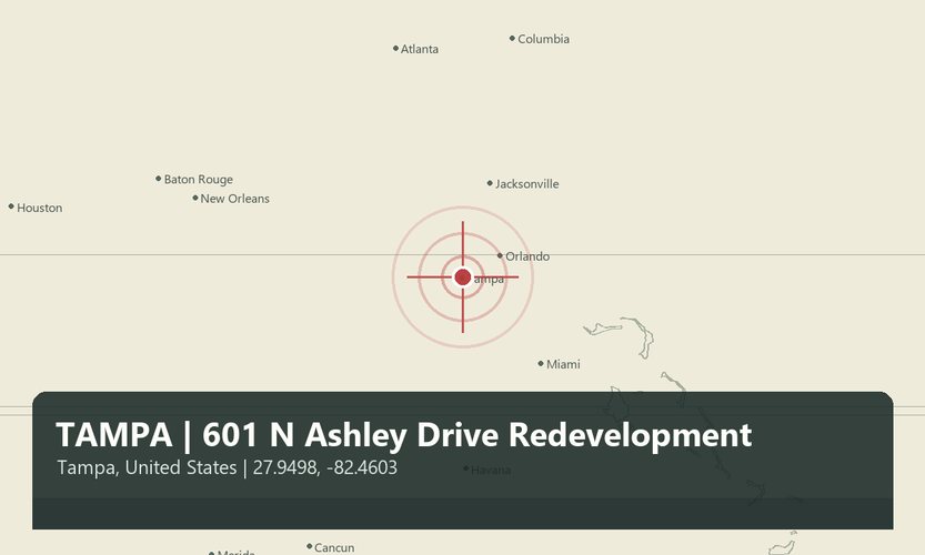 TAMPA | 601 N Ashley Drive Yeniden Geliştirme